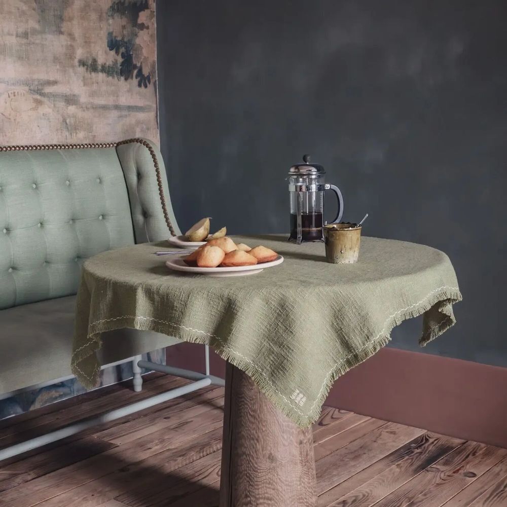 Table cloths - Minitablecloth MOZZARELLA 100x100cm - BED AND PHILOSOPHY