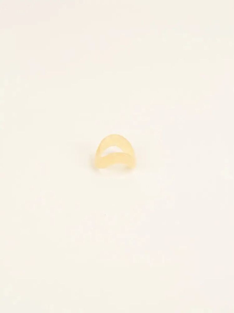 Bijoux - Bague Onde en corne blonde taille L - L INDOCHINEUR X RIVÊT