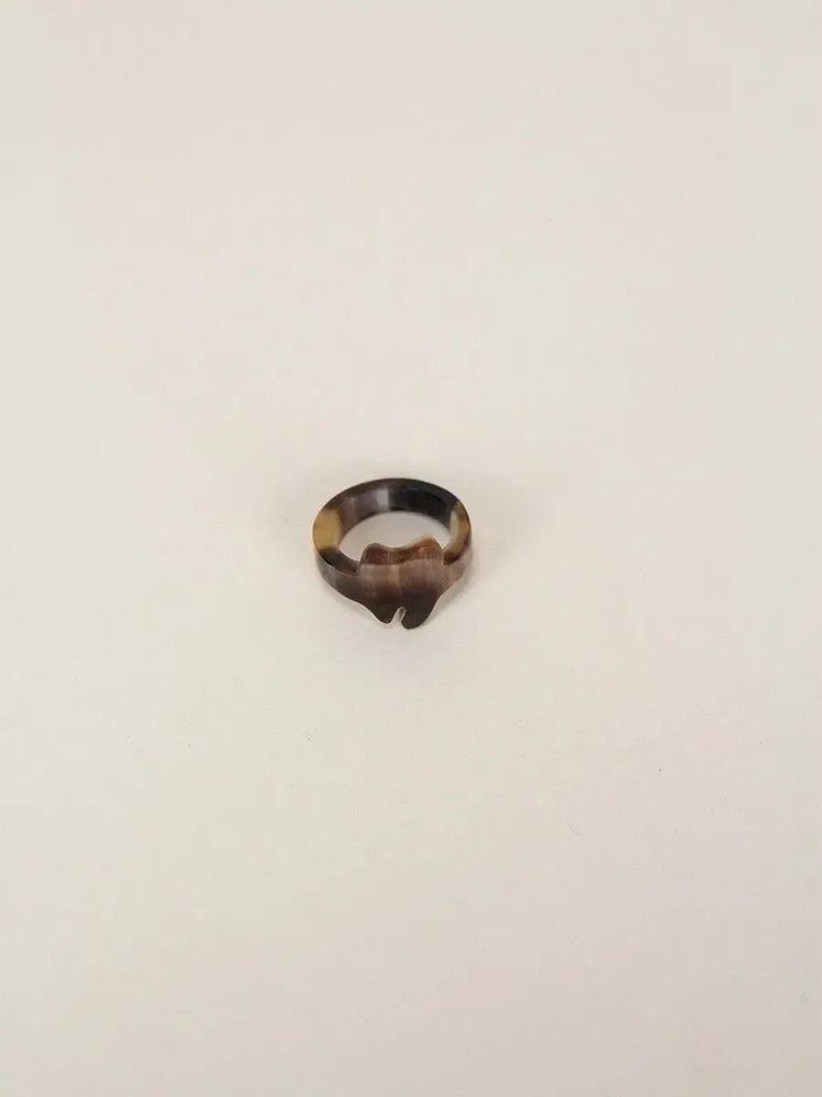 Bijoux - Bague Suc en corne blonde en taille L - L INDOCHINEUR X RIVÊT