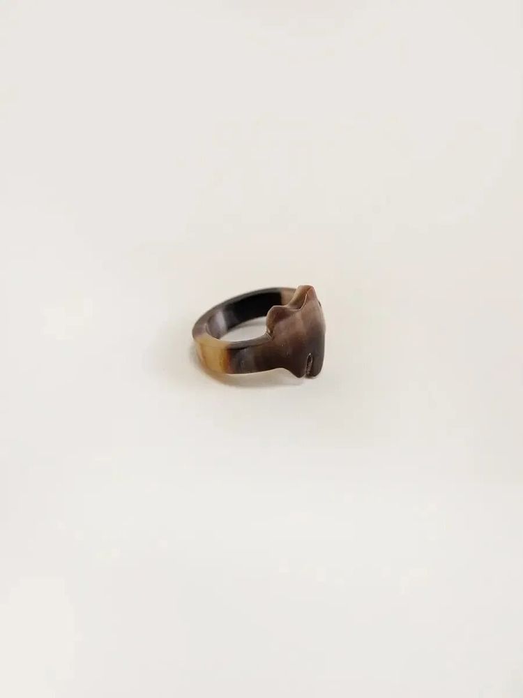 Jewelry - Ring Suc in blond horn in size S - L INDOCHINEUR X RIVÊT