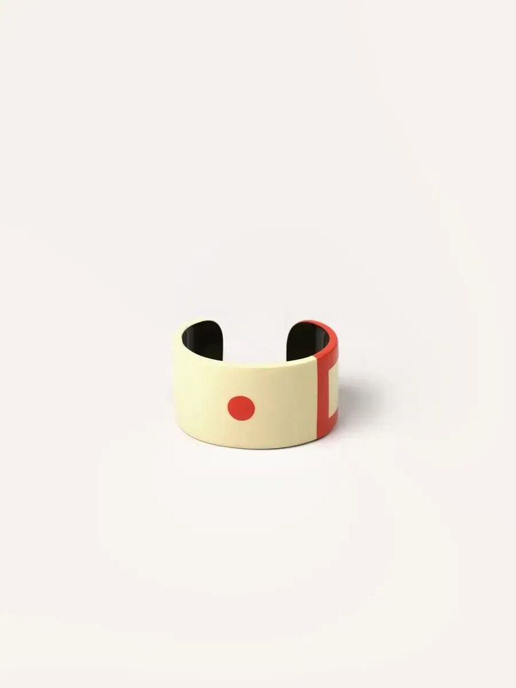 Bracelets - Manchette en corne et laque taille M - L INDOCHINEUR X RIVÊT
