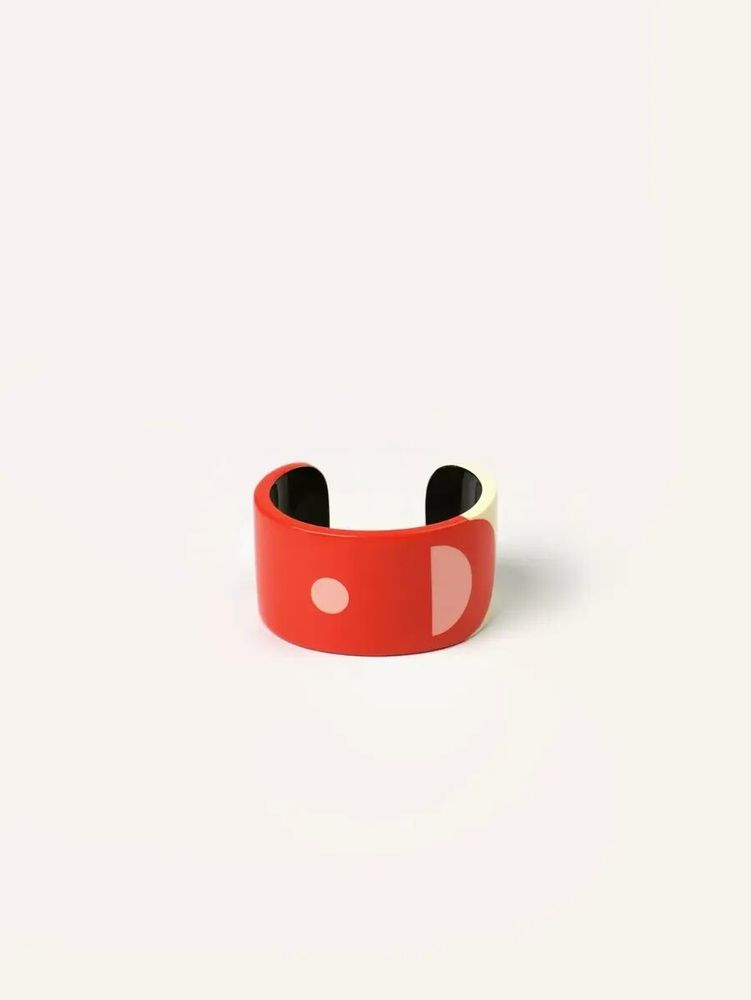 Bracelets - Manchette en corne et laque taille M - L INDOCHINEUR X RIVÊT