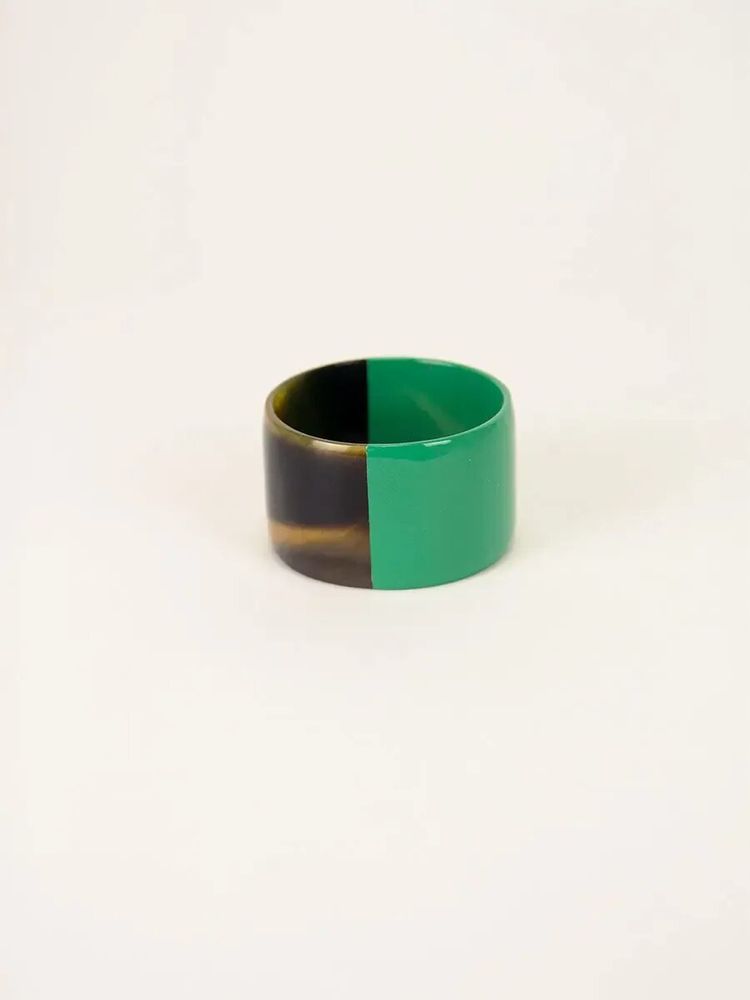 Bracelets - Bracelet large laqué ivoire taille M - L INDOCHINEUR X RIVÊT