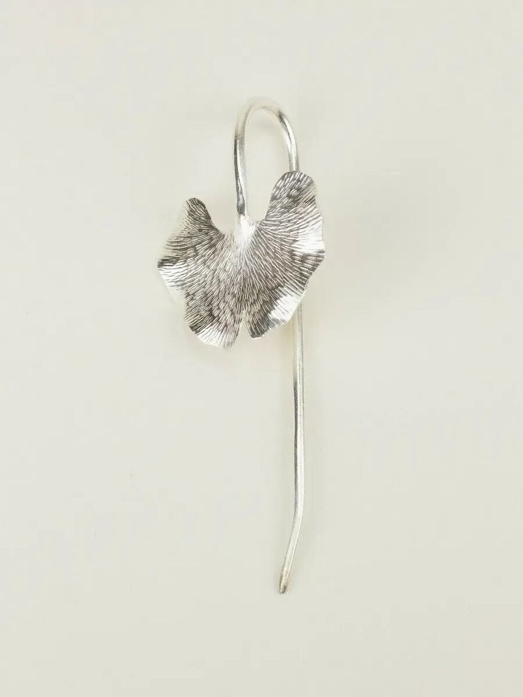 Barrettes - Gingko-shaped hairpin in coppery brass - L INDOCHINEUR X RIVÊT