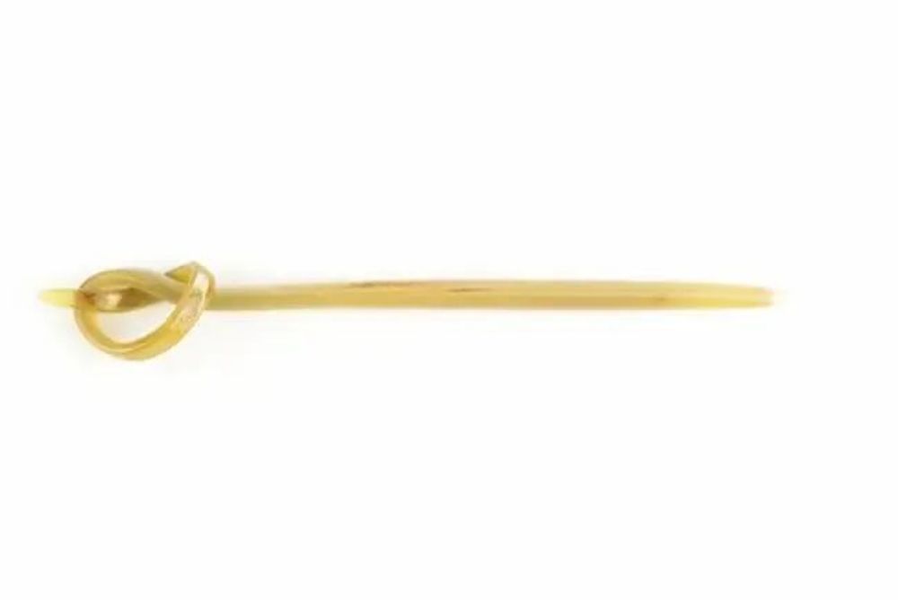 Barrettes - Knot-shaped hairpin in blond horn - L INDOCHINEUR X RIVÊT
