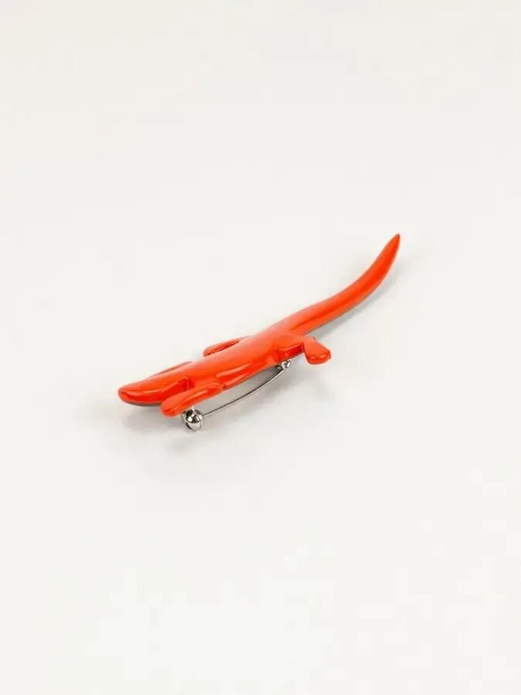 Brooches - Red lacquered lizard brooch - L INDOCHINEUR X RIVÊT