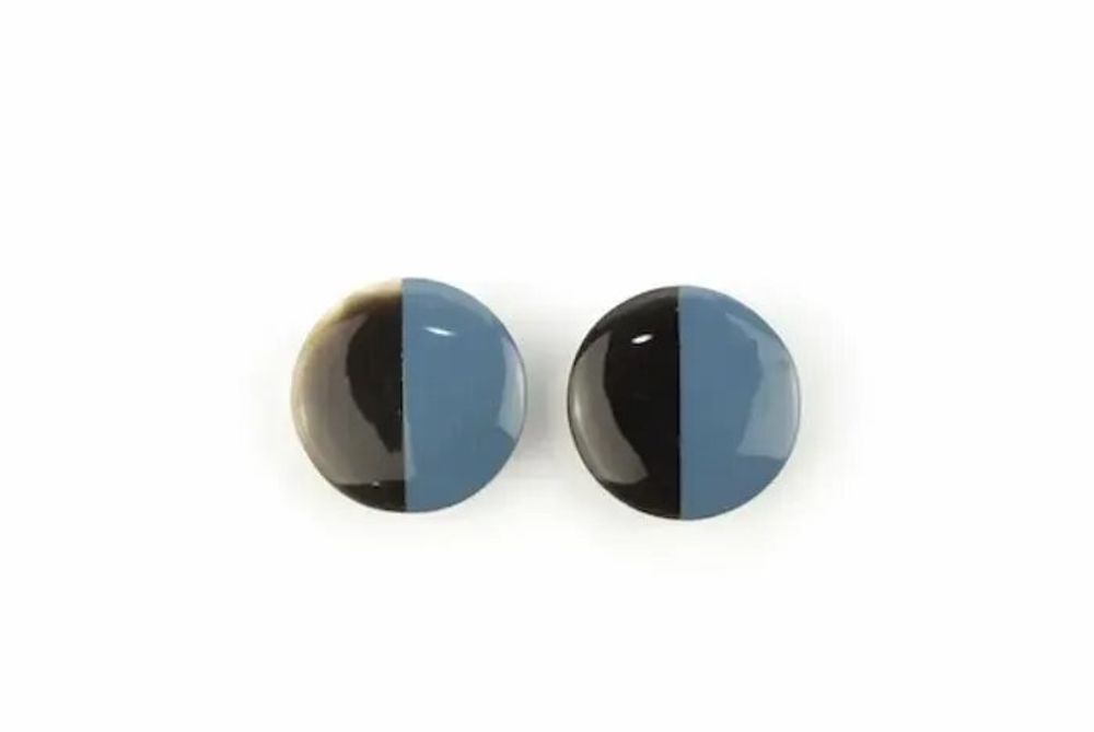 Jewelry - Disc earrings with ear-clip and orange lacquer - L INDOCHINEUR X RIVÊT