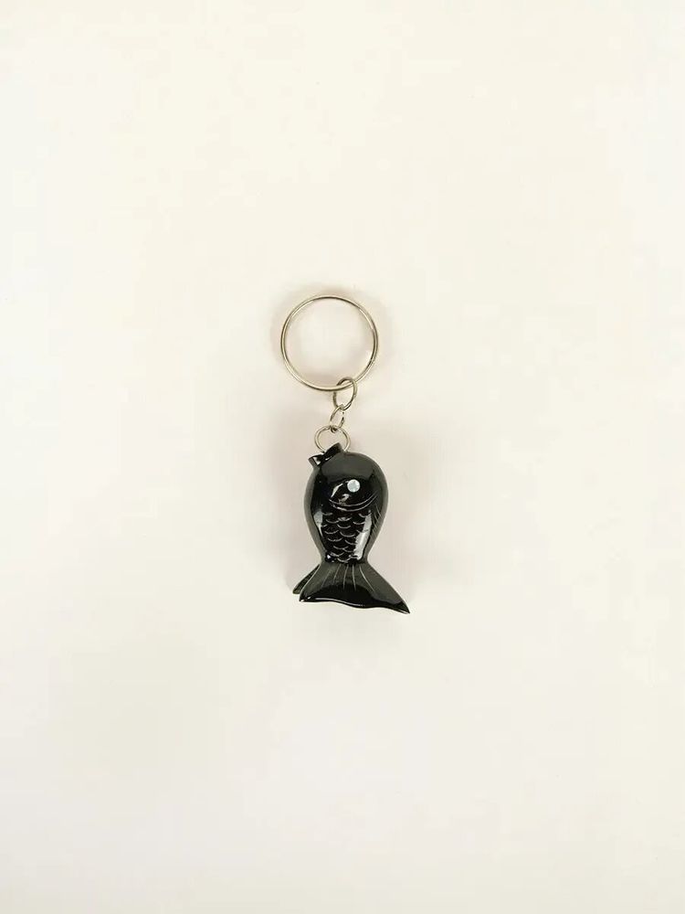 Decorative objects - Key holder "round fish" in black horn (by 4) - L INDOCHINEUR X RIVÊT
