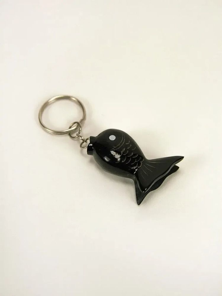 Decorative objects - Key holder "round fish" in black horn (by 4) - L INDOCHINEUR X RIVÊT