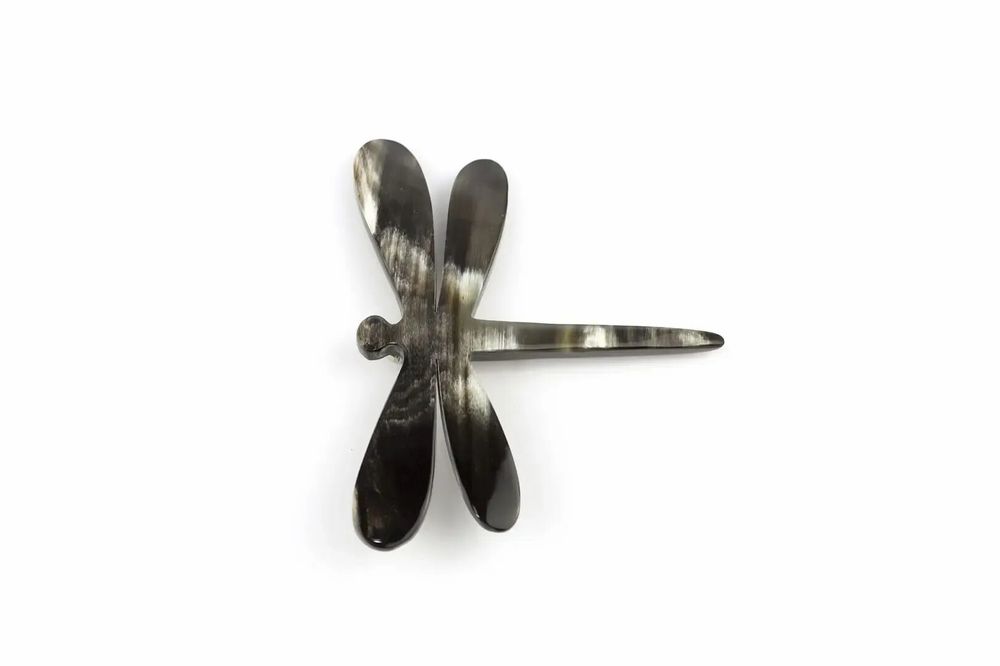 Broches - Broche libellule en corne blonde - L INDOCHINEUR X RIVÊT