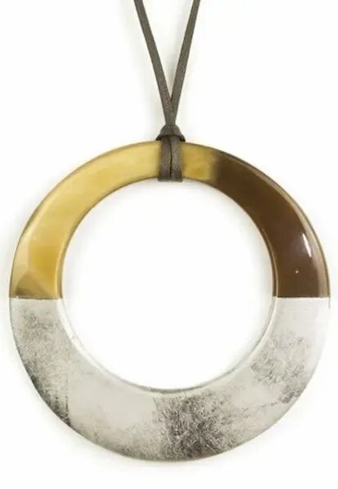 Jewelry - Large lavender lacquered irregular ring pendant - L INDOCHINEUR X RIVÊT