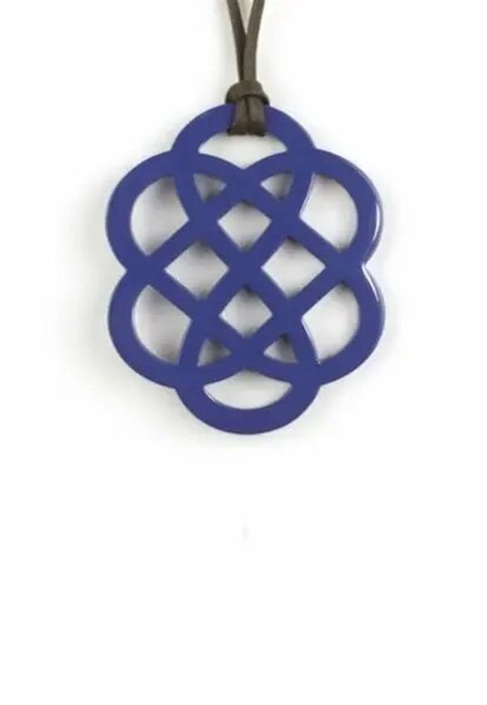 Bijoux - Pendentif fleur laqué rouge - L INDOCHINEUR X RIVÊT