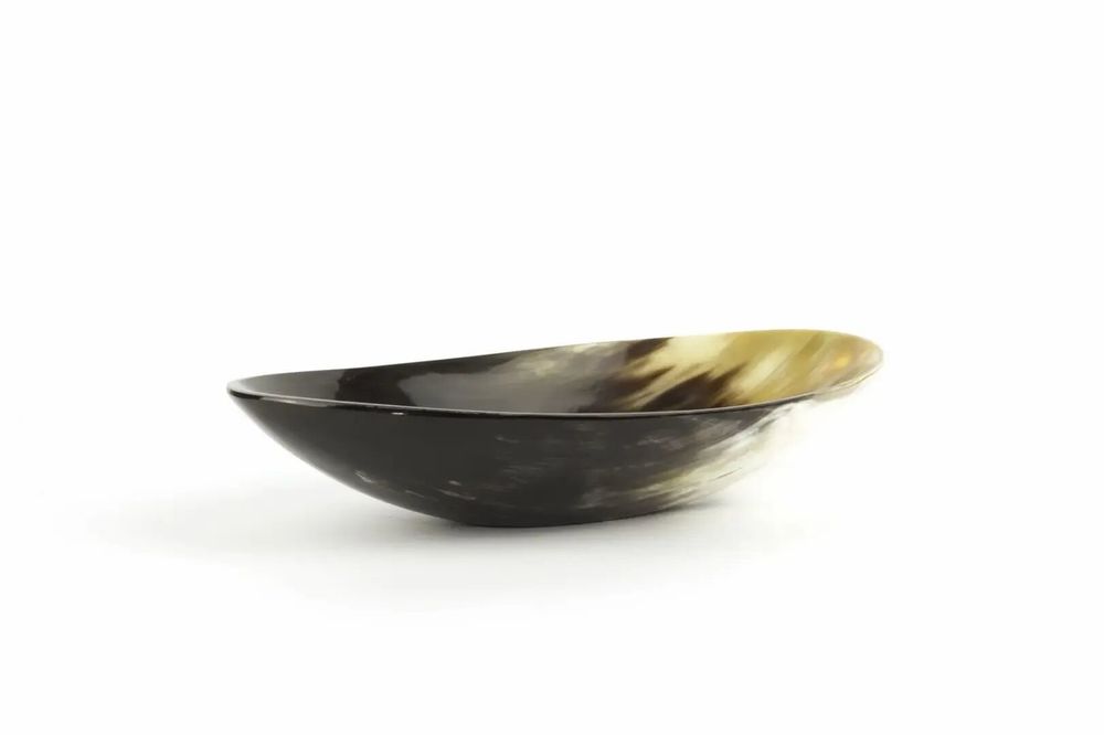 Tasses et mugs - Coupelle ovale en corne noire marbrée - L INDOCHINEUR X RIVÊT