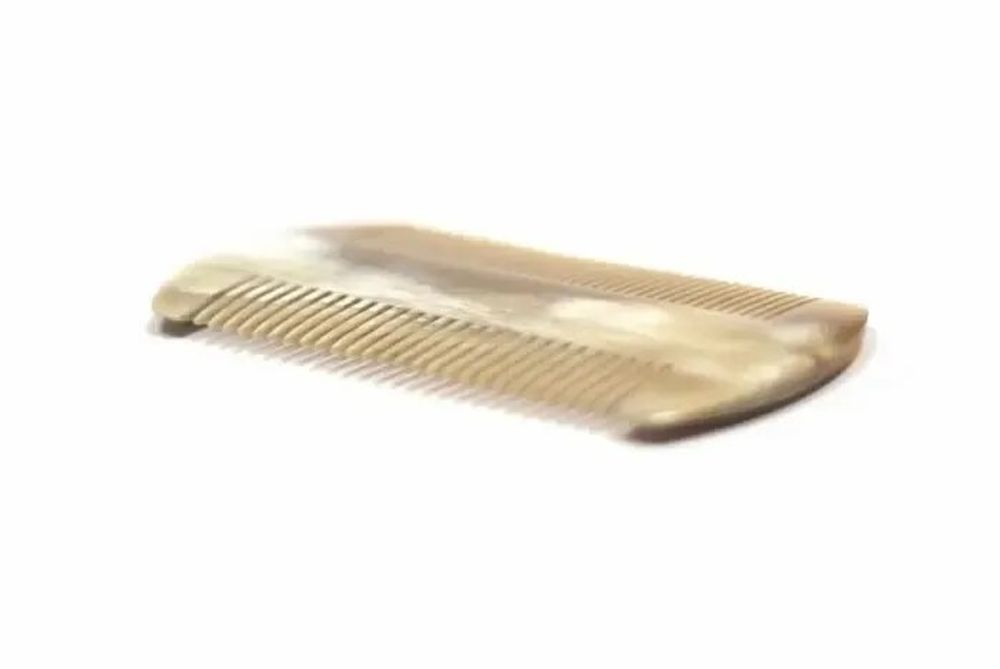 Hair accessories - Double comb in blond horn - L INDOCHINEUR X RIVÊT