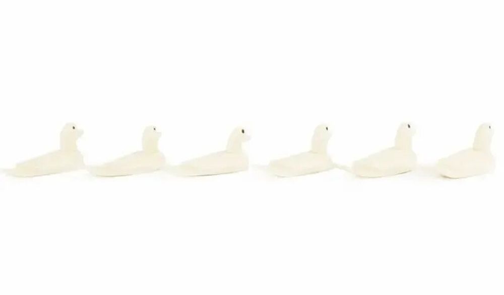Knives - Set of 6 duck knife holders in bone - L INDOCHINEUR X RIVÊT