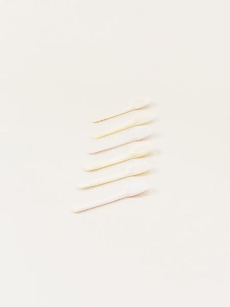 Kitchen utensils - Set of 6 salt spoon in white mother of pearl - L INDOCHINEUR X RIVÊT