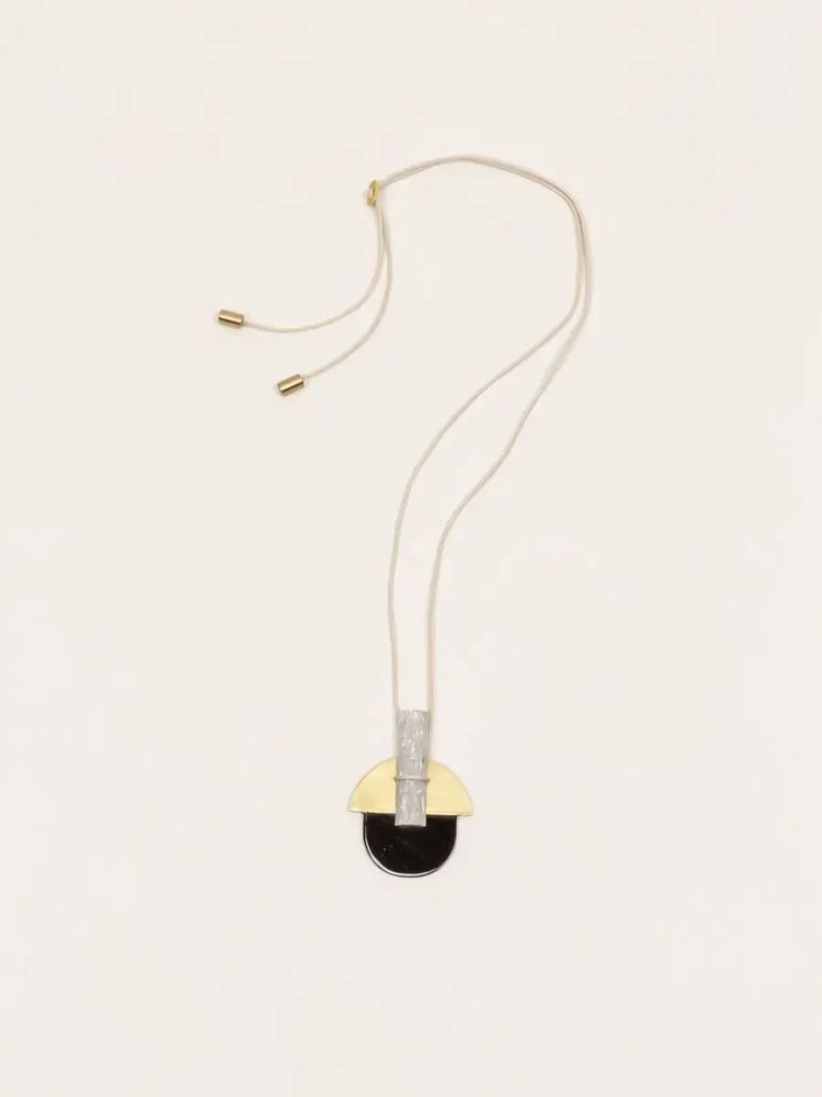 Jewelry - Stone & brass Envol pendant - L INDOCHINEUR X RIVÊT