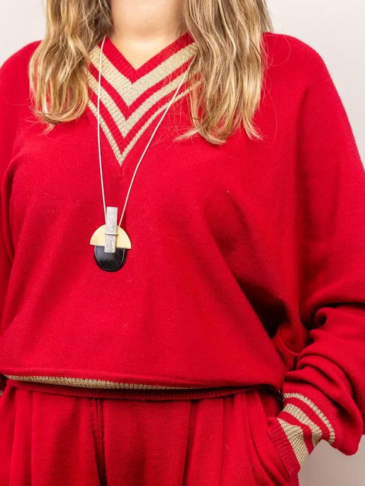 Jewelry - Stone & brass Envol pendant - L INDOCHINEUR X RIVÊT