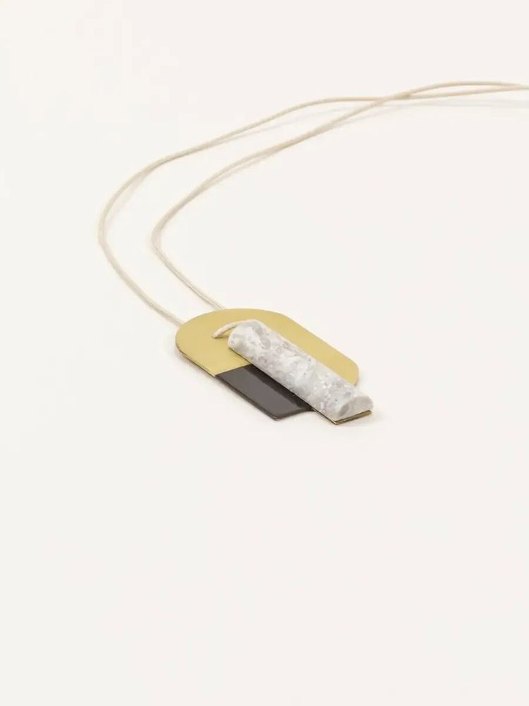 Bijoux - Pendentif Air Laiton pierre - L INDOCHINEUR X RIVÊT
