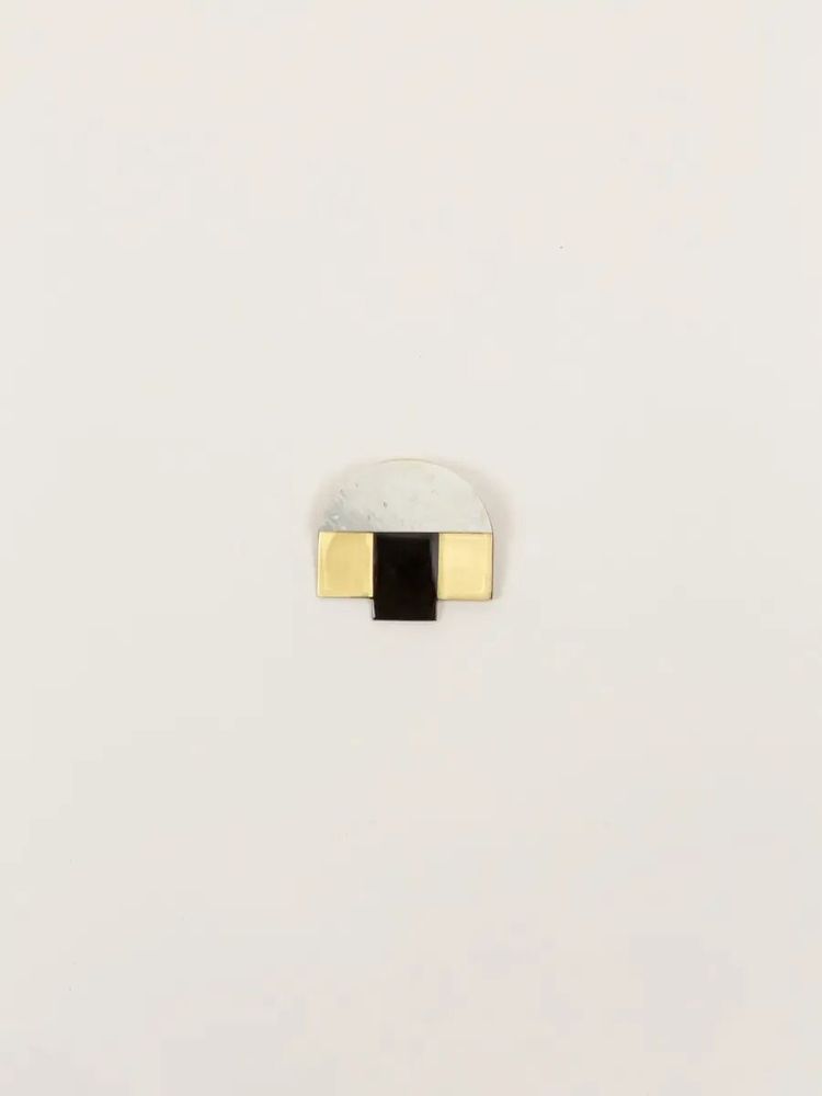 Broches - Broche Colonne Laiton pierre - L INDOCHINEUR X RIVÊT