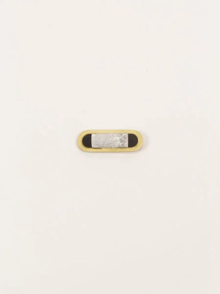 Broches - Broche Cartouche Laiton pierre - L INDOCHINEUR X RIVÊT