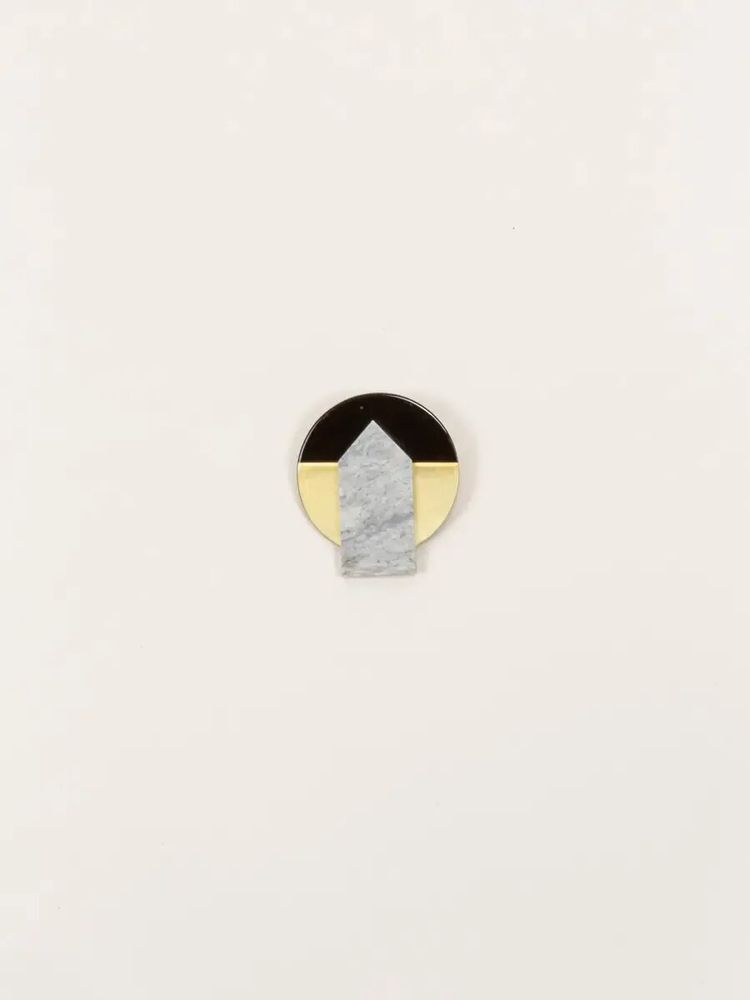 Broches - Broche Sceau Laiton pierre - L INDOCHINEUR X RIVÊT