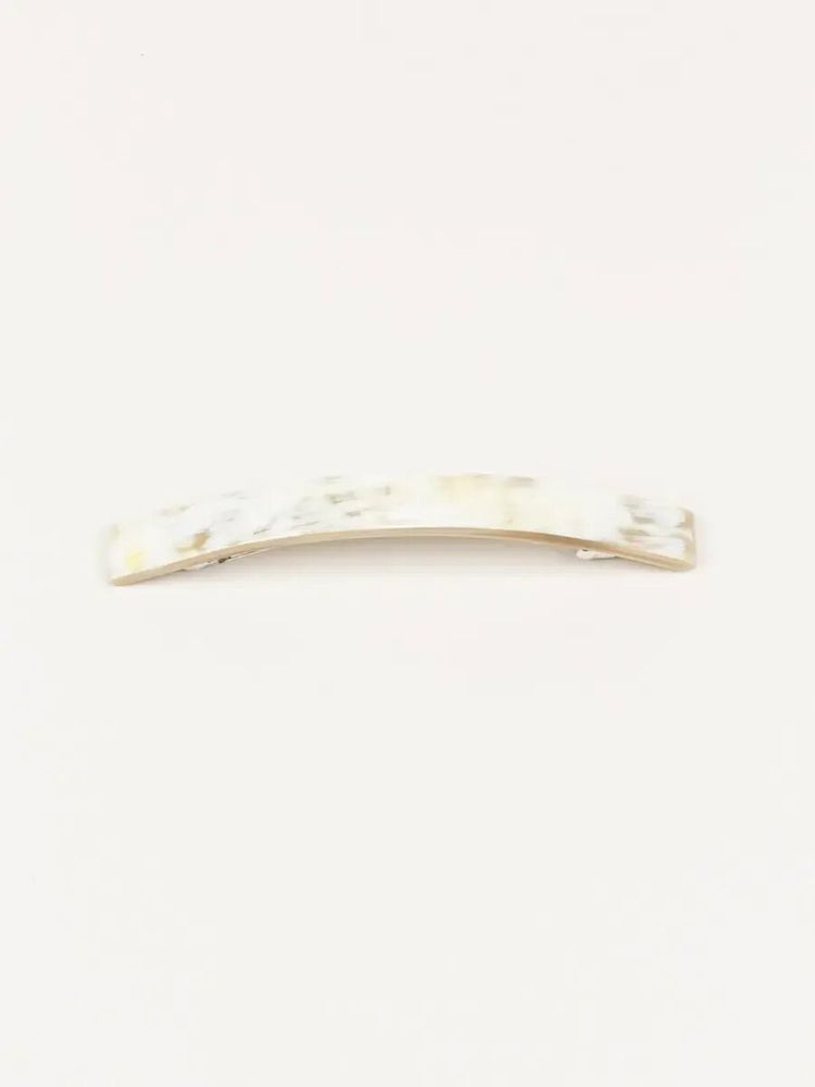Barrettes - Long rectangular barrette in black african horn - L INDOCHINEUR X RIVÊT