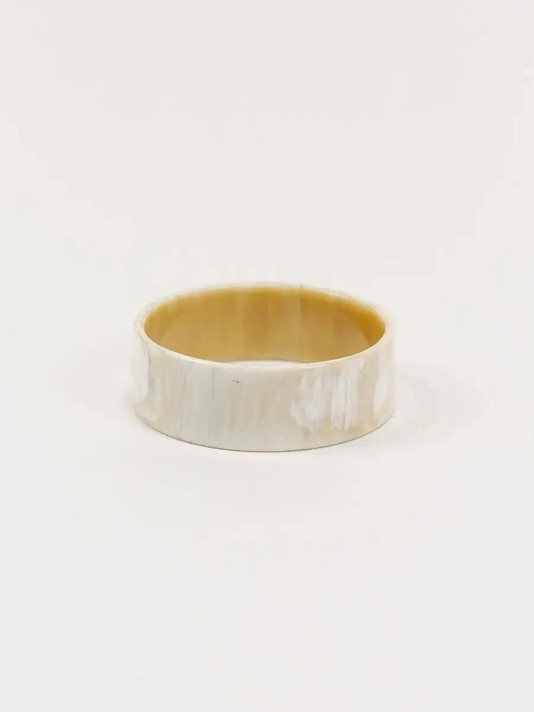 Bracelets - Flat bracelet in blond horn in Size L - L INDOCHINEUR X RIVÊT