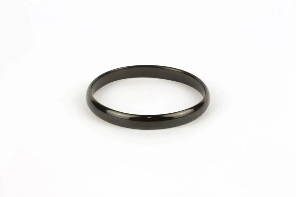 Bracelets - Thin bracelet in marbled black horn in Size L - L INDOCHINEUR X RIVÊT