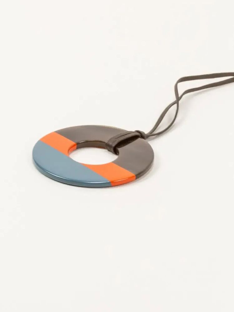 Jewelry - Ring pendant in buffalo hoof and brick and ivory lacquer - L INDOCHINEUR X RIVÊT