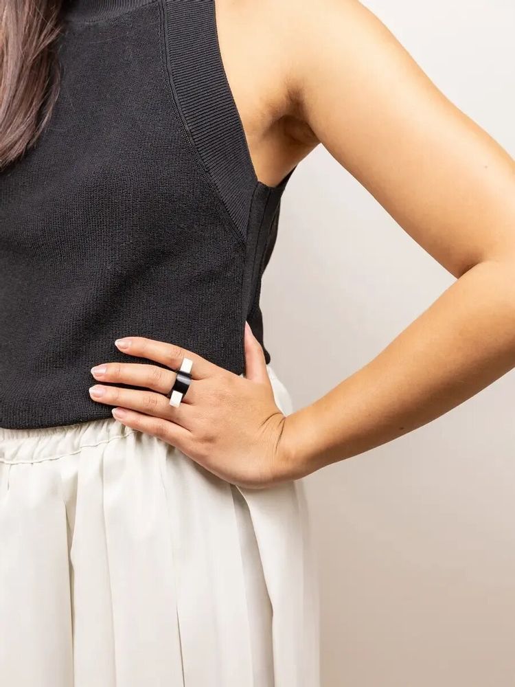Jewelry - Tunnel ring in blond horn in Size M - L INDOCHINEUR X RIVÊT