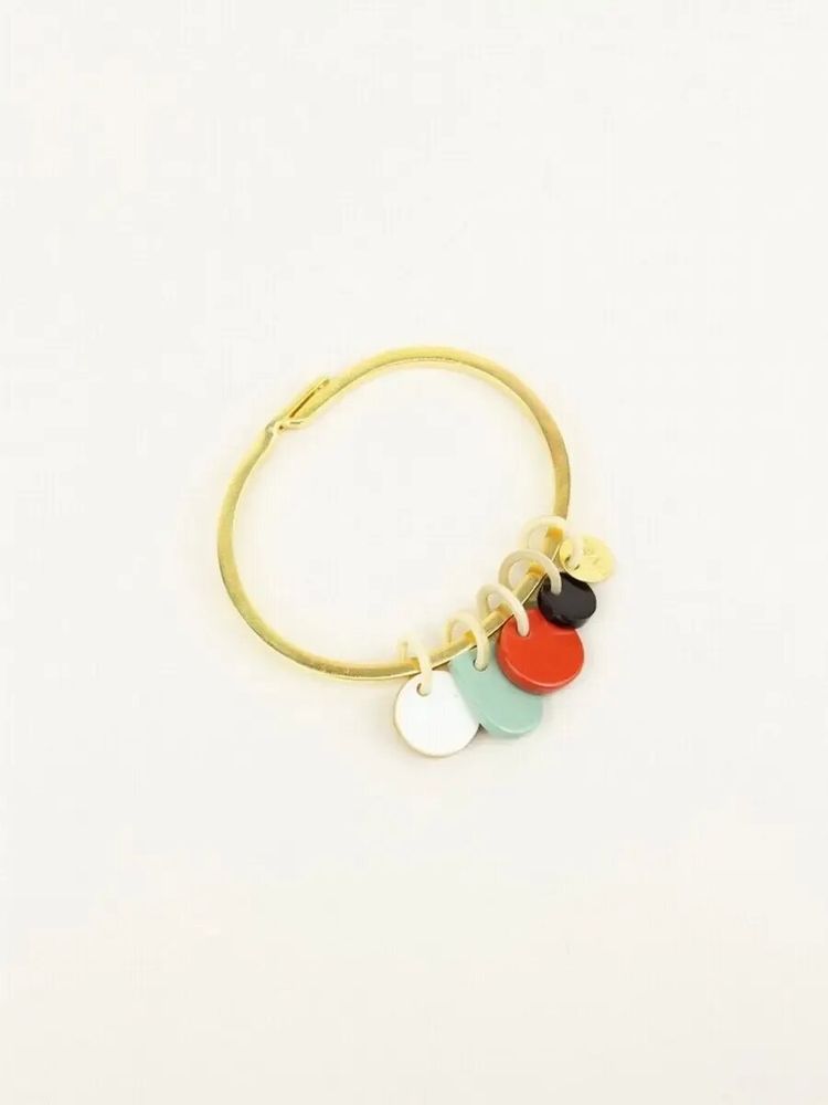Bracelets - Bracelet Lacis en laiton naturel avec 4 pampilles - L INDOCHINEUR X RIVÊT