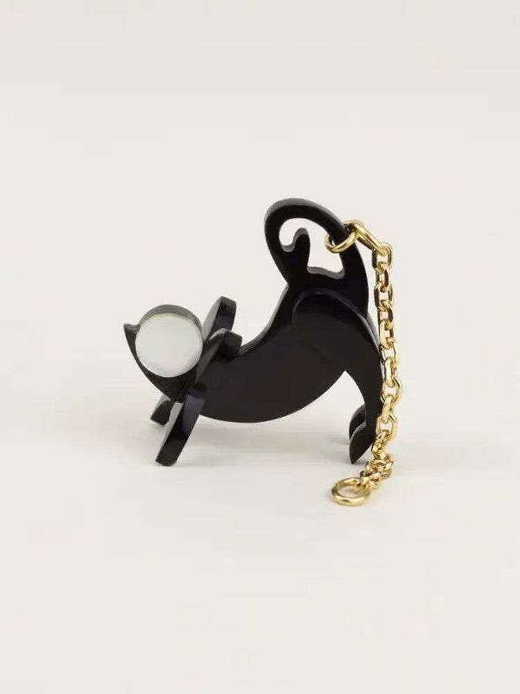 Jewelry - Rat ear charm in black horn and mother-of-pearl - L INDOCHINEUR X RIVÊT