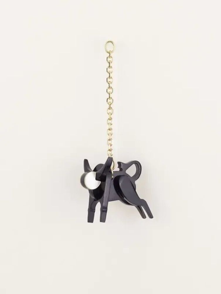 Bijoux - Bijou d'oreille Buffle en corne noire et nacre blanche - L INDOCHINEUR X RIVÊT
