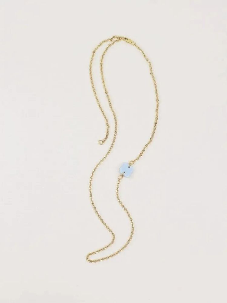 Jewelry - Earth chain in brass and ochre lacquer - L INDOCHINEUR X RIVÊT