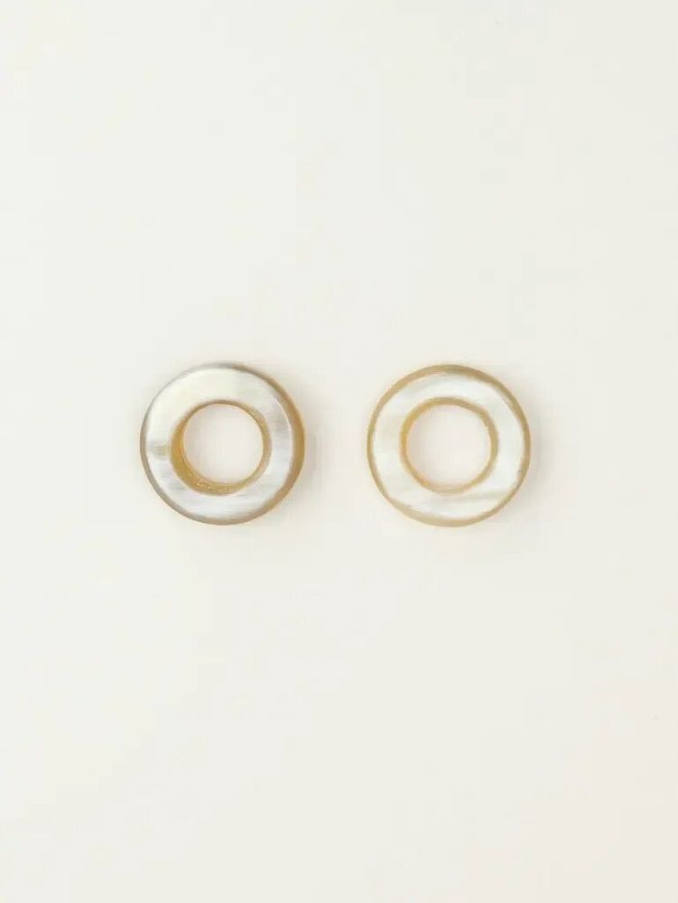 Bijoux - Boucles d'oreilles Auréole en corne - L INDOCHINEUR X RIVÊT