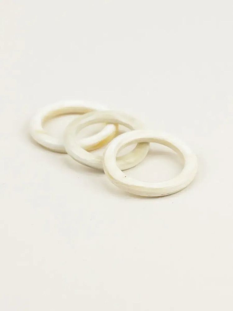 Jewelry - Set of 3 ivory clog rings in Size S - L INDOCHINEUR X RIVÊT