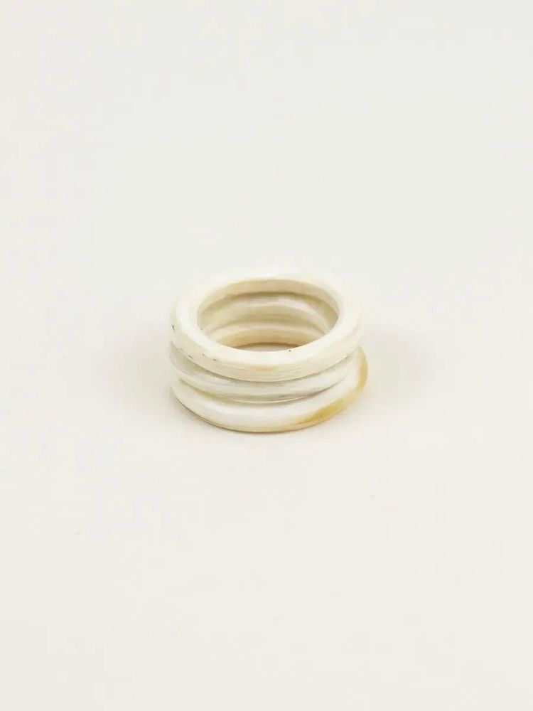 Jewelry - Set of 3 ivory clog rings in Size S - L INDOCHINEUR X RIVÊT