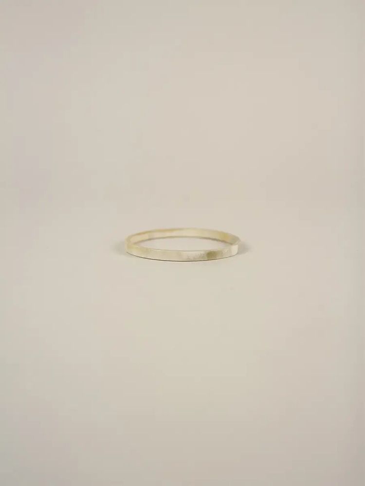 Bracelets - Thin Bandeau Bracelet in blond horn size L - L INDOCHINEUR X RIVÊT