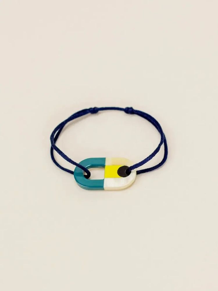 Bracelets - Malekula cord bracelet in horn and lacquer - L INDOCHINEUR X RIVÊT