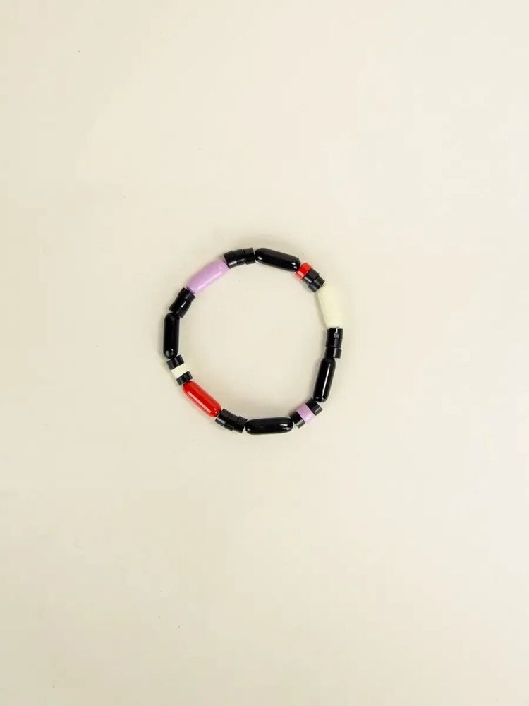 Bracelets - Gelule elastic bracelet in blond horn - L INDOCHINEUR X RIVÊT