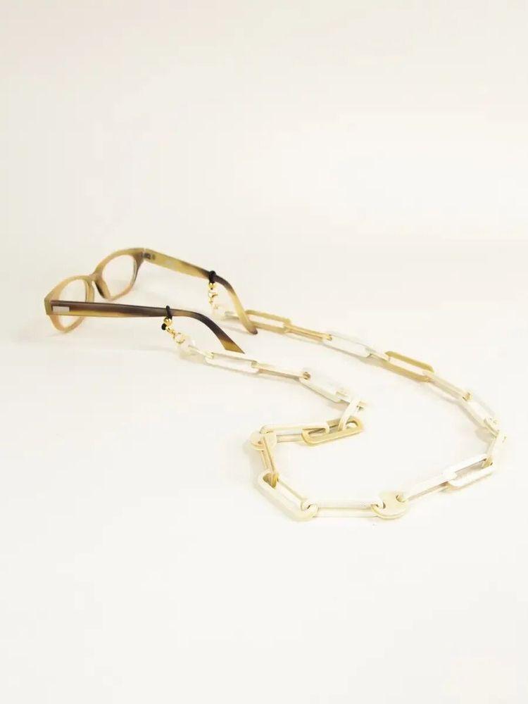 Glasses - Glasses chain in blond horn - L INDOCHINEUR X RIVÊT