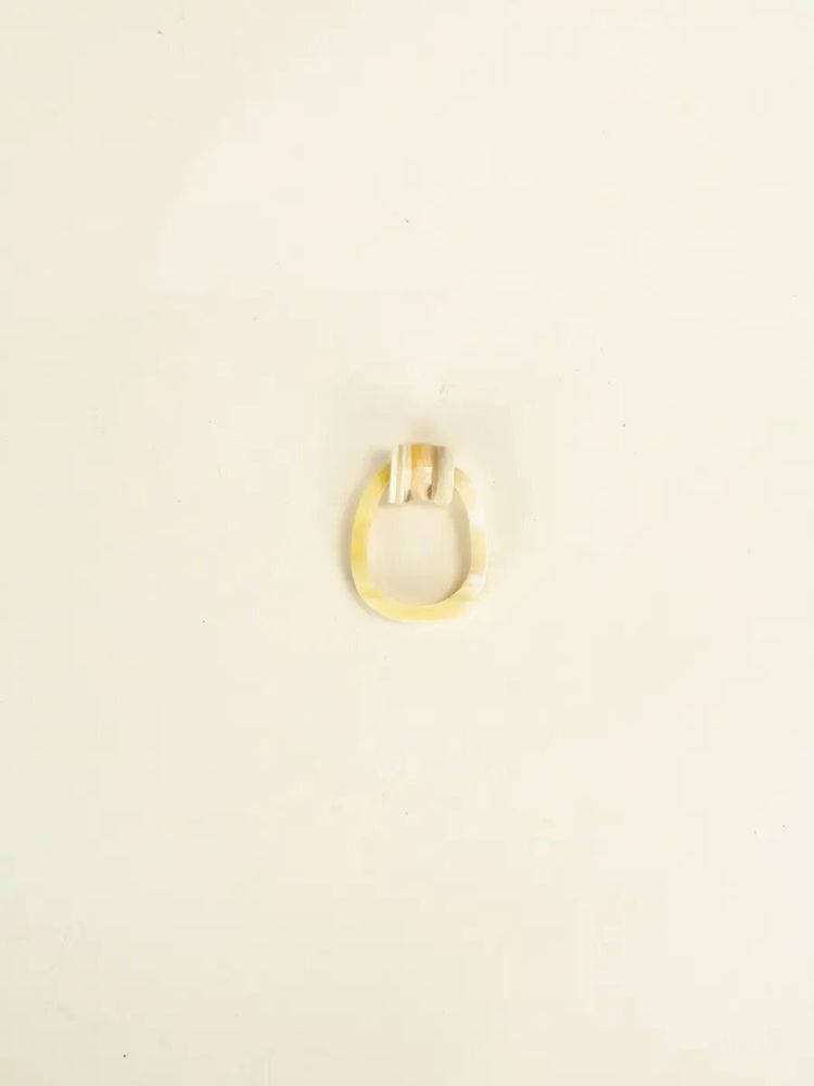Bijoux - Bague Chouchou en sabot et laque tricolore taille L - L INDOCHINEUR X RIVÊT
