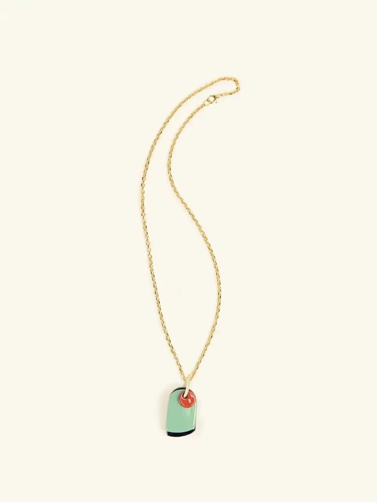 Jewelry - Apia pendant in horn and lacquer with black cord - L INDOCHINEUR X RIVÊT