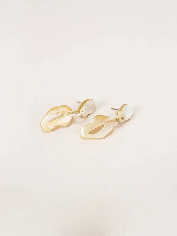 Jewelry - Blond horn Atome earrings - L INDOCHINEUR X RIVÊT