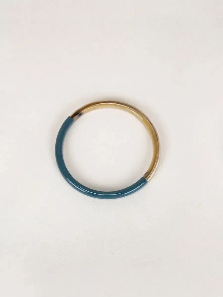 Bracelets - Single bangle in blond horn and orange lacquer size M - L INDOCHINEUR X RIVÊT