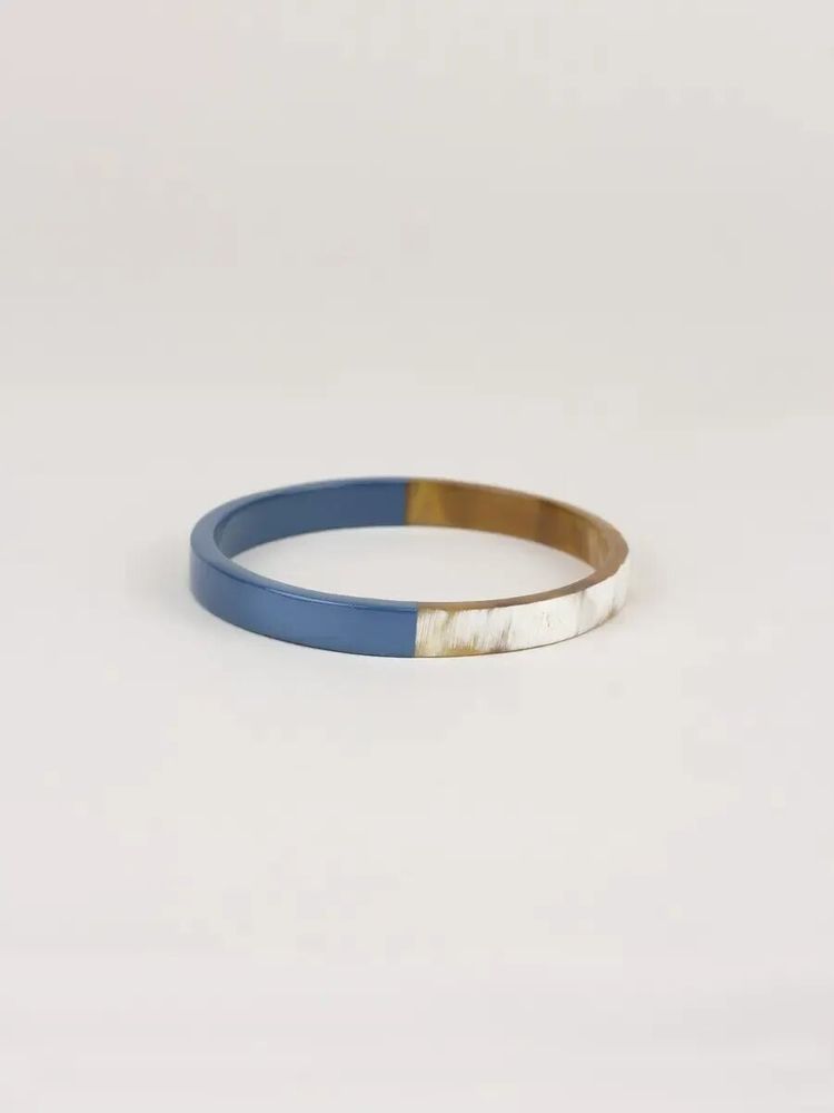 Bracelets - Bracelet jonc plat avec laque jaune taille S - L INDOCHINEUR X RIVÊT