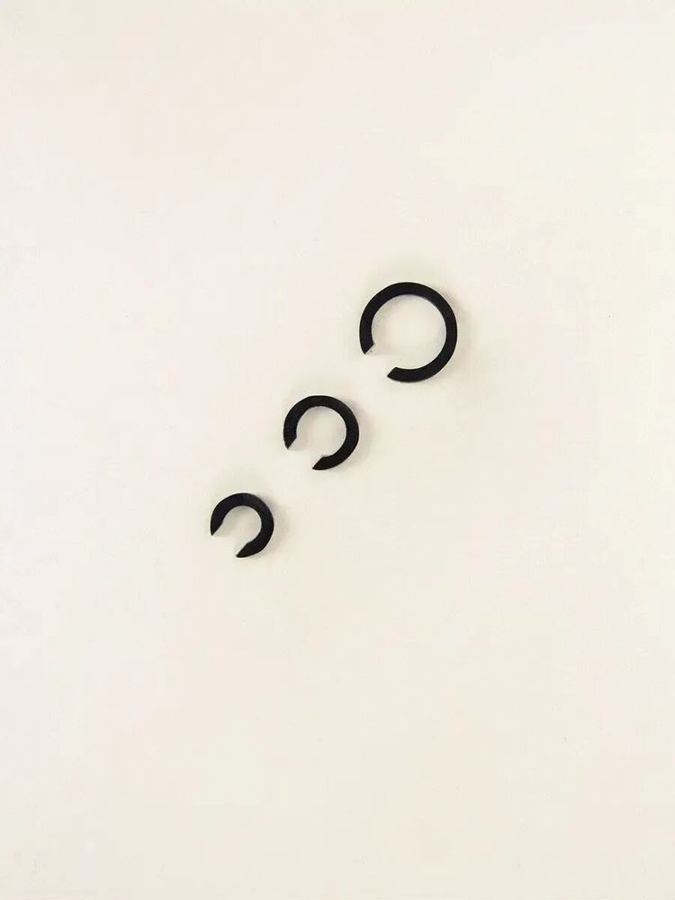 Jewelry - Set of 3 flat earcuffs in marbled black horn 14-18-20 mm - L INDOCHINEUR X RIVÊT