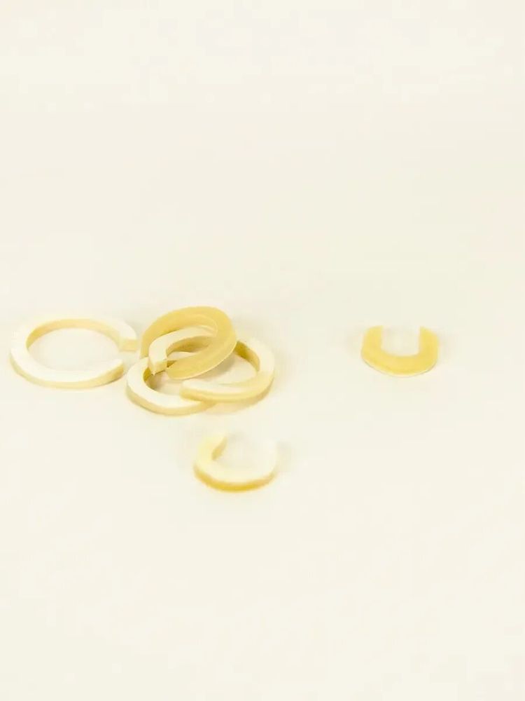 Jewelry - Set of 3 flat earcuffs in marbled black horn 14-18-20 mm - L INDOCHINEUR X RIVÊT