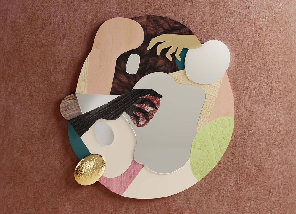 Miroirs - Ih Man in Mirror fabriqué à la main au Portugal par Malabar - MALABAR